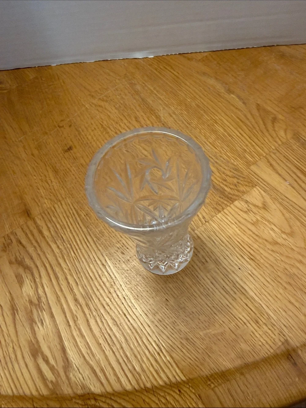 Clear Cut Glass Bud Vase - Home Dining